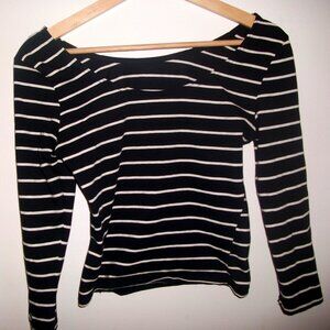 Classy French Stripped Top